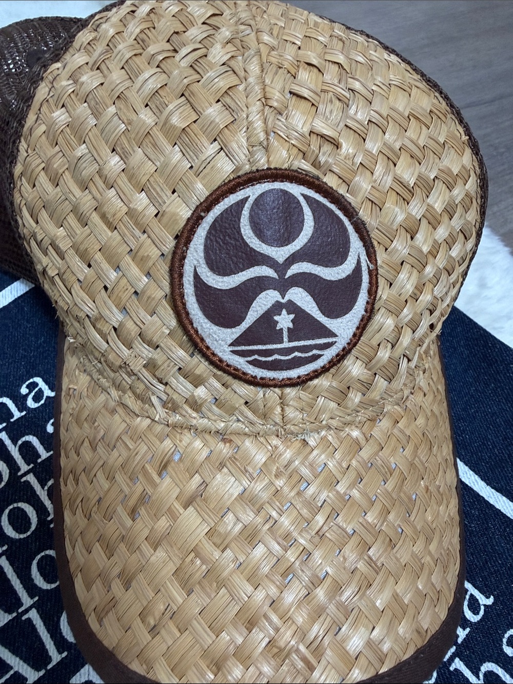 Bundle Mahalo Aloha Navy Tote with Hat - Picture 2 of 16
